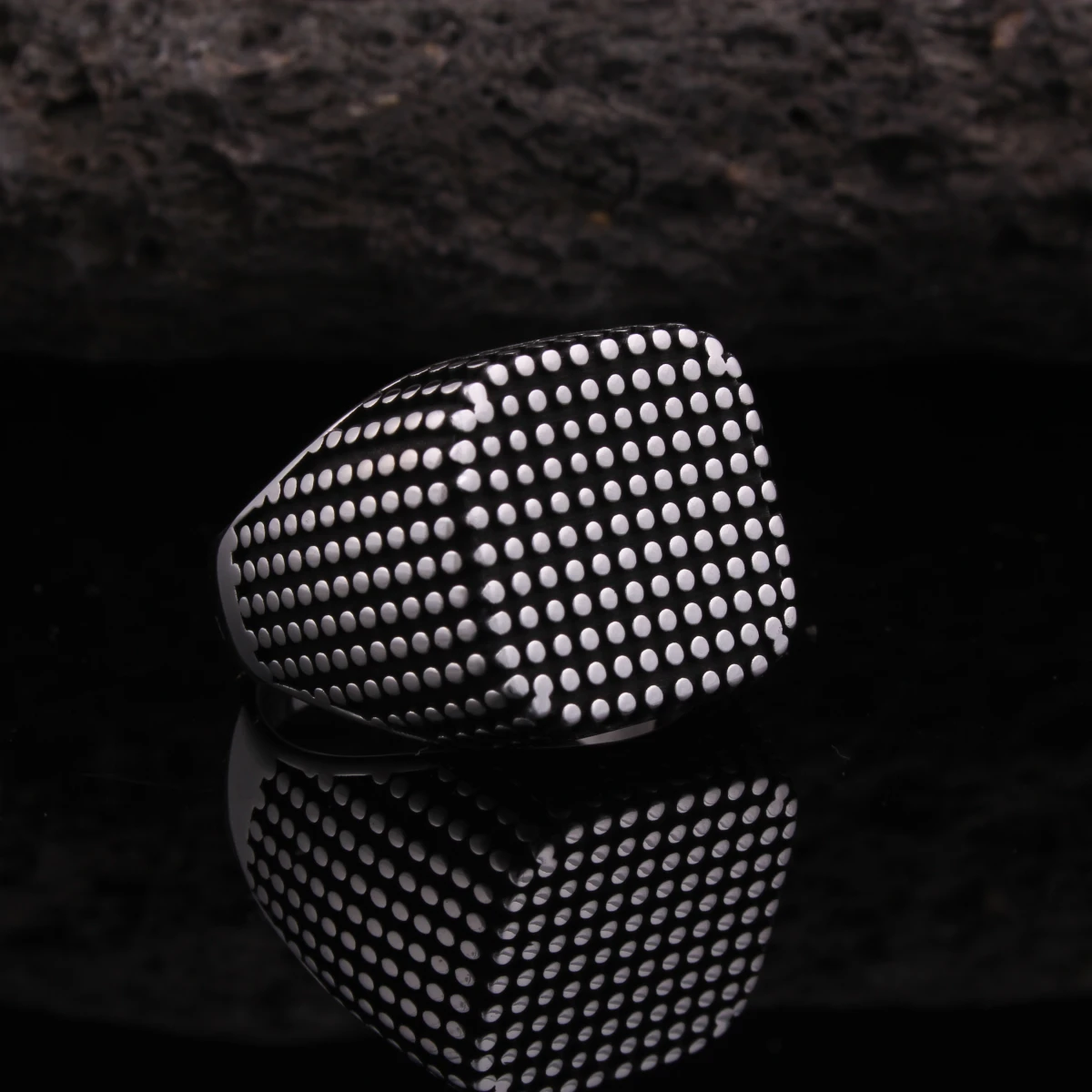 Nokta Tasarım Gümüş Erkek Yüzüğü