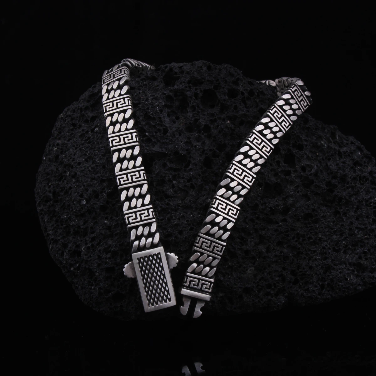 Grek (Yunan) Desenli Gurmet Erkek Bileklik