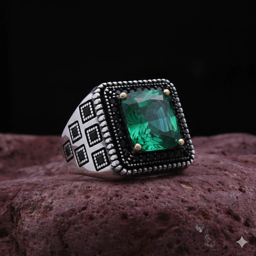 Siyaz Zirkon Taş Prenses Kesim Özel Tasarım