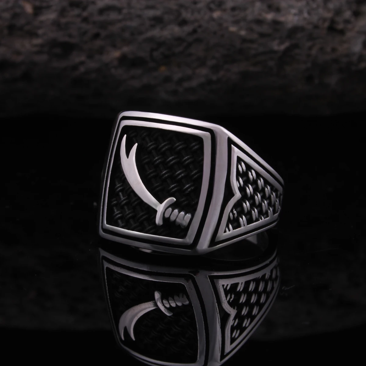 Zülfikar Tasarım Gümüş Erkek Yüzüğü