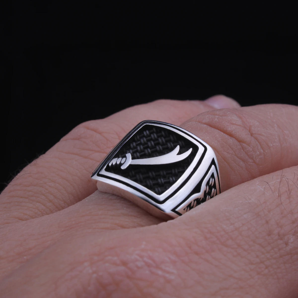 Zülfikar Tasarım Gümüş Erkek Yüzüğü