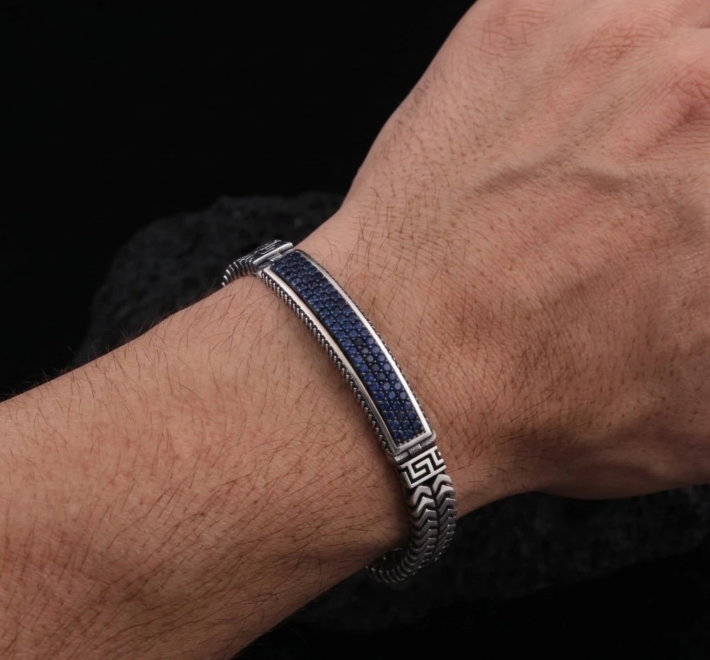 Grek Desenli Balıksırtı Model Bileklik