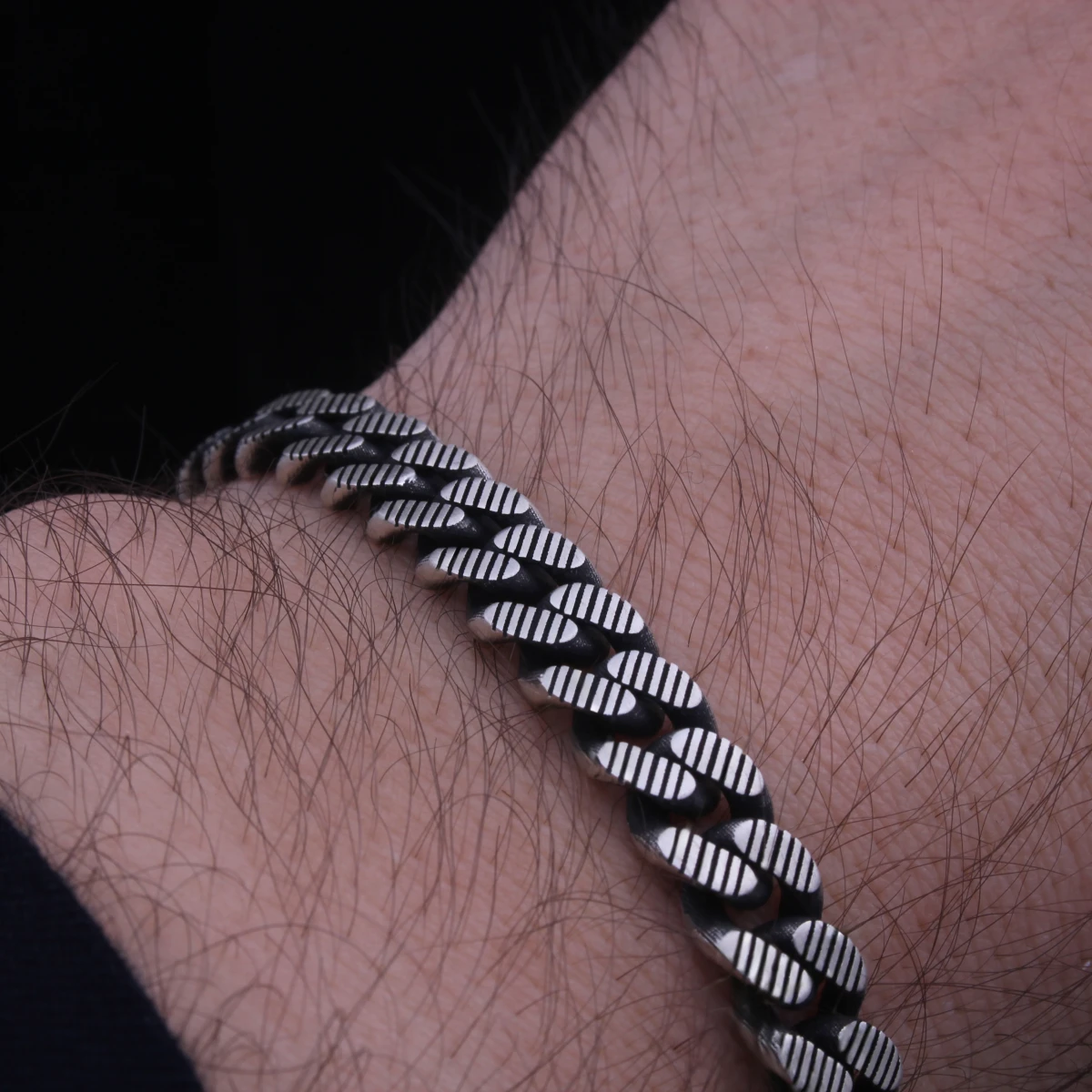 Çizgili Gurmet Model Erkek Bileklik