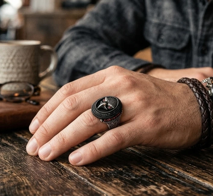 "Göklerin Hakimi" (Empire Eagle) Kartal Erkek Yüzüğü